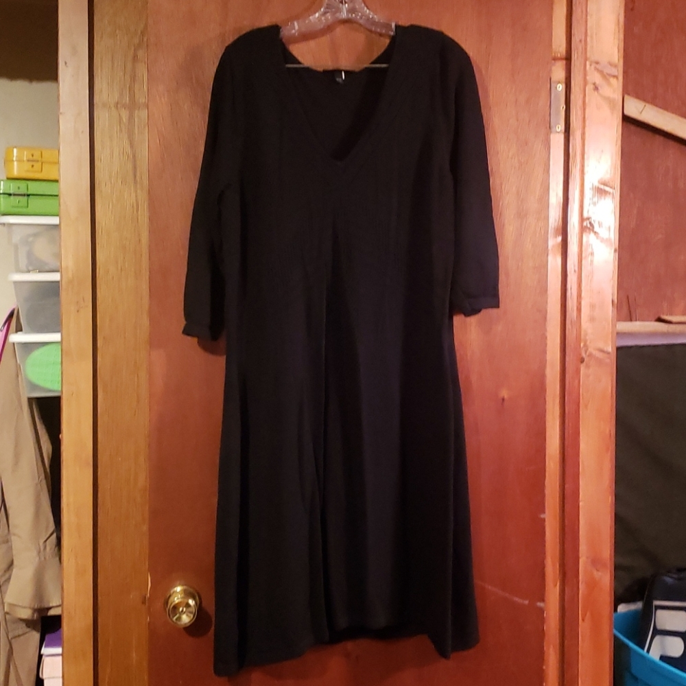 Black sweater dress